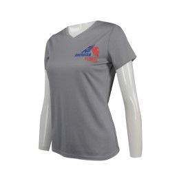 T741 團體訂做女裝V領短袖T恤  個人設計女裝V領短袖T恤 美國健身中心T恤 T恤製造商     灰色  低 胸 t 恤   好看 t 恤   顯 瘦 t shirt T741 團體訂做女裝V領短袖T恤  個人設計女裝V領短袖T恤 美國健身中心T恤 T恤製造商     灰色  低 胸 t 恤   好看 t 恤   顯 瘦 t shirt